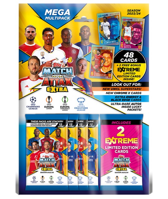Topps Match Attax Extra Champions League 2023/2024 MEGA MULTIPAKK